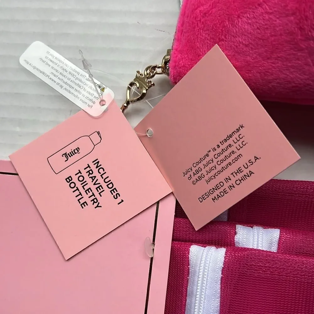 Juicy Couture Velour Cosmetic Bag and Wash Bags